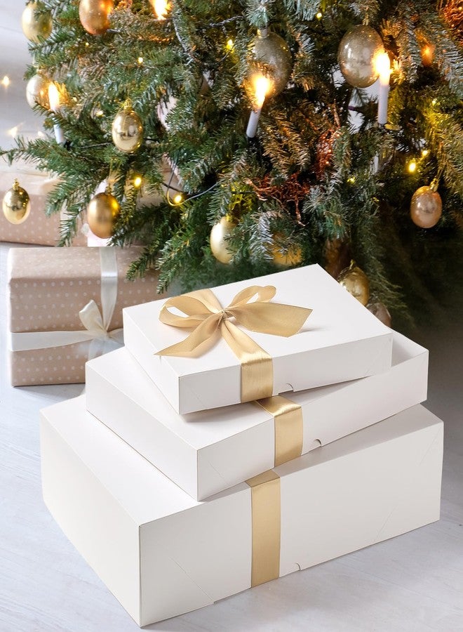 Ocmoiy 16 Pack White Gift Boxes with Lids, Assorted Sizes (6 Small 11", 6 Medium 14", 4 Large 17") Gift Boxes for Presents, Extra Deep Auto Pop-Up Christmas Box for Wrapping Clothes Robe Shirt Sweater - Image 5